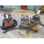 (3) Shop Vacuums