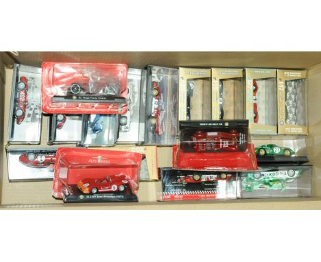 Brumm, Racing Models and similar a boxed/Carded group of 1/43rd racing models comprising of Le Mans, Daytona and similar to i