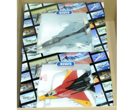 Collection Armour. A boxed pair of 1:48 scale Fighter Jets comprising of (1) B11C996 MIG 29 Luftwaffe JG73 (Steinhoff/Laage) 