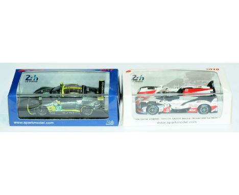 Spark 1/43 scale Le Mans (24hr Le Mans Series) boxed pair comprising of (1) S5836 Aston Martin ?Vantage? GTE, racing number 9