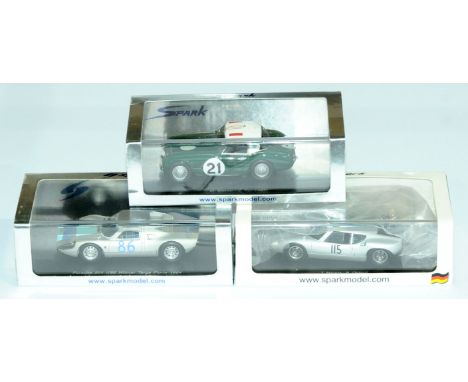 Spark 1/43 scale Le Mans/Targa/Nurburgring boxed group comprising of (1) S3449 Porsche 904, racing number 86, Winner Targa Fl