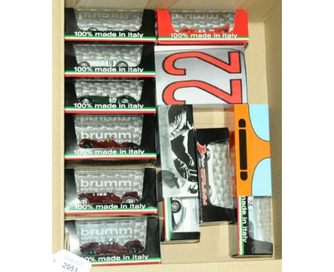 Brumm, a boxed group of 1/43rd racing models comprising of Targa Florio, Mille Miglia &amp; similar to include R189 ?El Maest