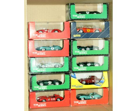 Top Model, a boxed group of 1/43rd racing models comprising mainly Le Mans and similar to include TMC052 Aston Martin DB35 wi