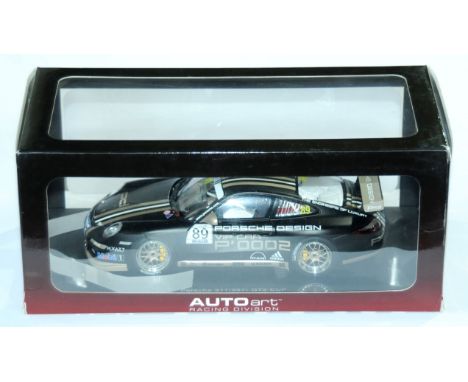 Autoart 1/18 scale 80781 Porsche 911 (1997) GT3 (VIP Cup 2007) with racing number 89. Condition appears generally Excellent i