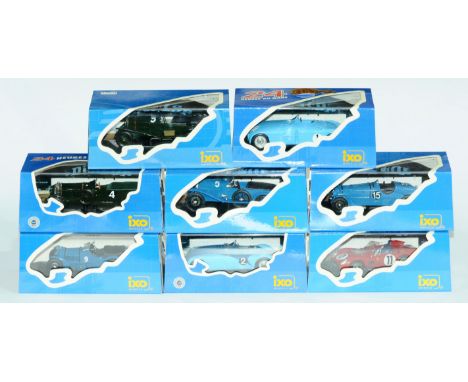 IXO Models, a boxed group of 1/43rd scale ?Le Mans? racing models to include LM1930 Bentley ?Speed Six? with racing number 4,
