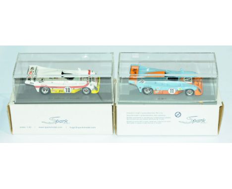 Spark 1/43 scale Le Mans boxed pair comprising of (1) STME03 Mirage GR8, racing number 10, 2nd Le Mans 1976 ?J.L. Lafosse/F.M