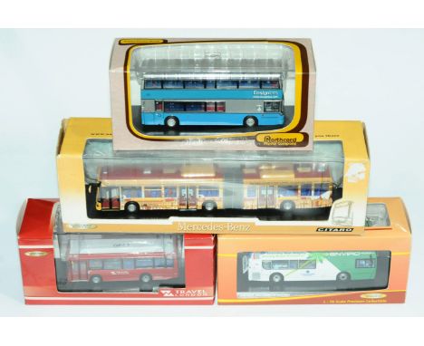 Creative Master Northcord, a boxed bus group to include UKBUS 1053 Alexander ALX400 - Bodied Dennis Trident "Ensignbus", UKBU