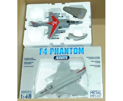 Collection Armour and similar. A pair of 1:48 scale military jet fighter models comprising of Japanese made McDonnell Douglas