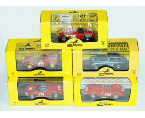 ART Model (by M4), a boxed group of 1/43rd scale ?Le Mans, Targa Florio &amp; similar? racing models to include ART111 Ferrar