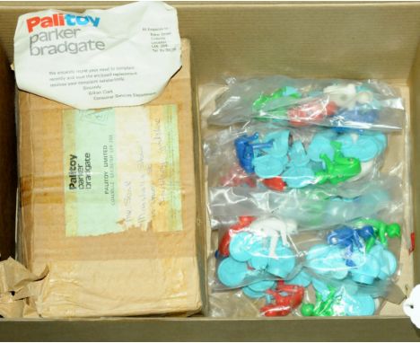 Palitoy. an interesting item comprising of 5 bags containing x4 "Whirly Wheelers" plastic cyclists which are from the Palitoy