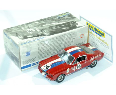 Exact Detail (Competition Series), a boxed 1:18 scale Shelby R-Model G.T. 350 "Dan Gerber" with racing number 14. Comes with 