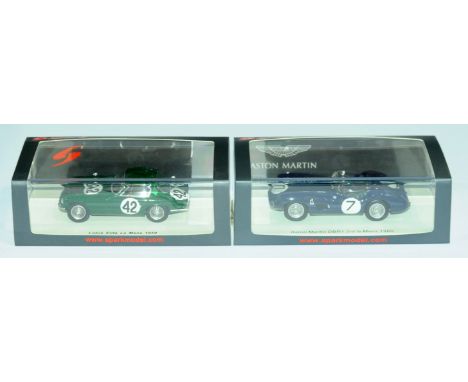 Spark 1/43 scale Le Mans boxed pair comprising of (1) S5076 Lotus Elite, racing number 42, Le Mans 1959 ?J.Clark/J.Whitmore? 