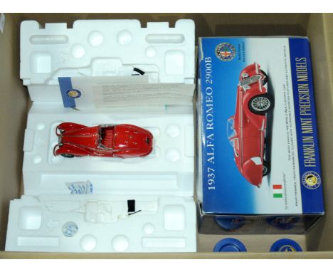 Franklin Mint, a boxed 1:24 scale 1937 Alfa Romeo 290B. Although not checked for completeness, model appears Good+ to Excelle