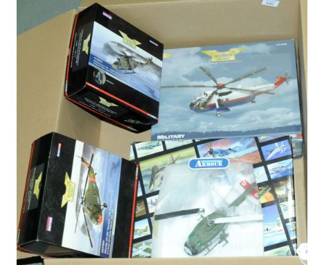 Corgi Aviation Archive &amp; Collection Armour. A boxed group of 1:72 scale and similar Military Helicopter models to include