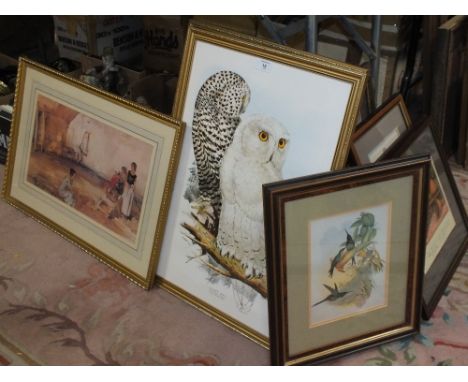 THIRTEEN ASSORTED PRINTS TO INCLUDE SPY PRINTS, CHARLES CROMBIE GOLF PRINT ETC. 