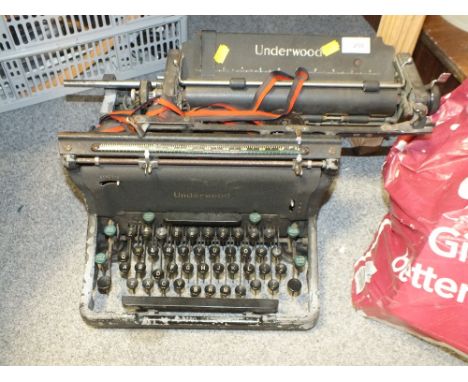 A VINTAGE UNDERWOOD TYPEWRITER