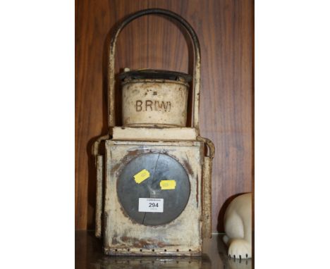 A BRITISH RAILWAY LAMP