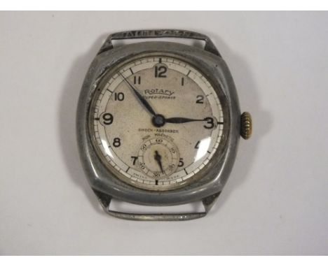 A VINTAGE ROTARY SUPER-SPORTS WRIST WATCH