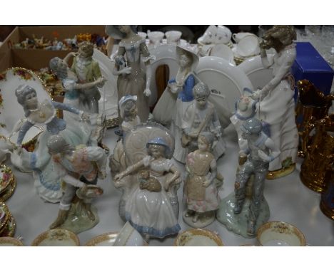 A LARGE NAO FIGURE, together with ten other continental figures