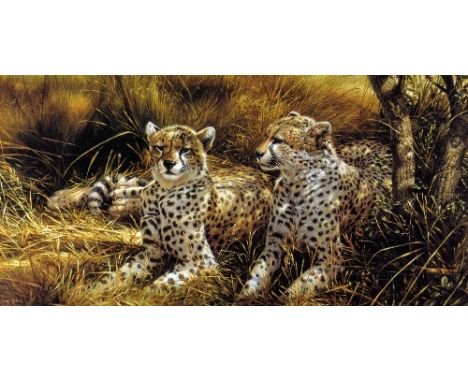 MICHAEL JACKSON, 'CHEETAHS', an artist proof 9/9, signed and numbered in pencil, with certificate, unmounted, unframed, appro