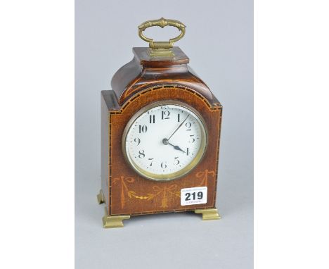 AN EDWARDIAN MANTLE CLOCK