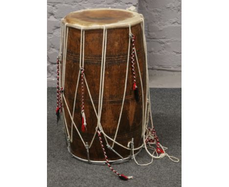 A large bongo drum.