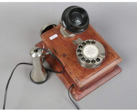 A vintage wall mounted telephone MKXVAP Tele MFG CO. London 1950&nbsp;