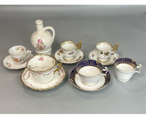 Assorted antique china including a Balmoral, Spode, Bavaria, KPM and GDR / AN24