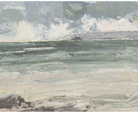 Richard AYLING (1950) Perranuthnoe to Newlyn Oil on canvas, signed , further signed, titled and dated '89 verso, 21cm x 25.5c