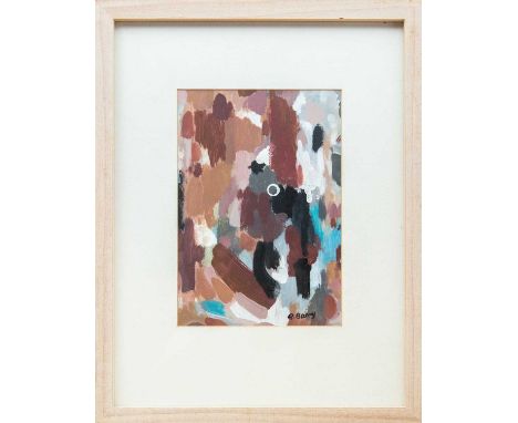 Ray BARRY (1931-2022) Glimmer  Acrylic on card, signed, titled to artist's label verso, 27cm x 18.5cm, 48cm x 37.5cm framed.
