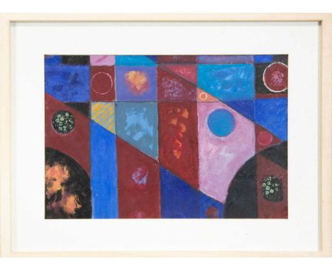 Ray BARRY (1931-2022) Golden Lode Acrylic on card, signed, titled and dated 2014 to artist's label verso, 36.5cm x 54.5cm, 55