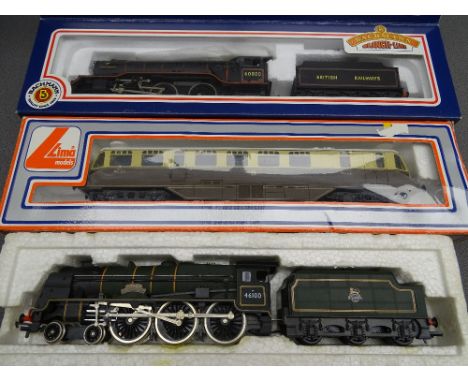 MODEL RAILWAY - BACHMANN V2 B.R. Class 2-6-2 locomotive "GREEN ARROW" boxed, LMA GWR railcar boxed and Airfix 4-6-0 "ROYAL SC