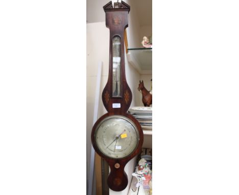 Banjo barometer and thermometer by Tyler of London