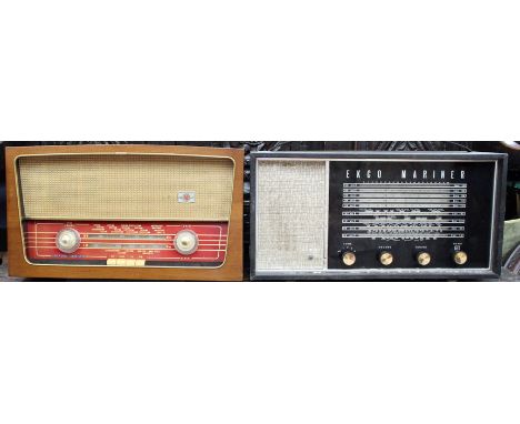 A Pye of Cambridge radio, model number R.32 together with a vintage Ekco 'Mariner' radio (2)