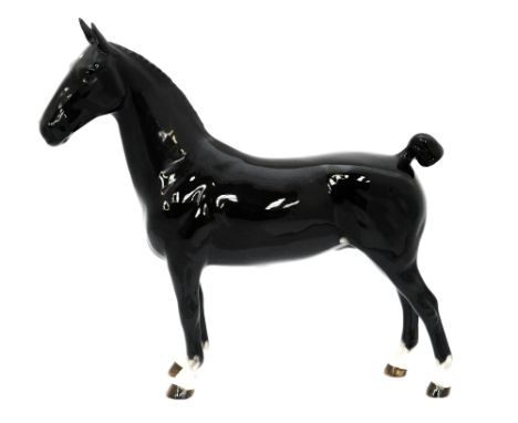Beswick Hackney horse, model no 1361, black gloss