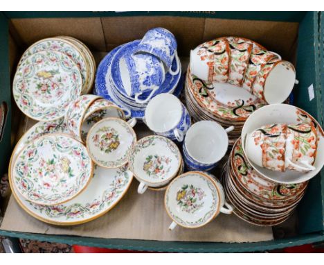 A Gladstone china 19th Century tea service, other tea sets etc