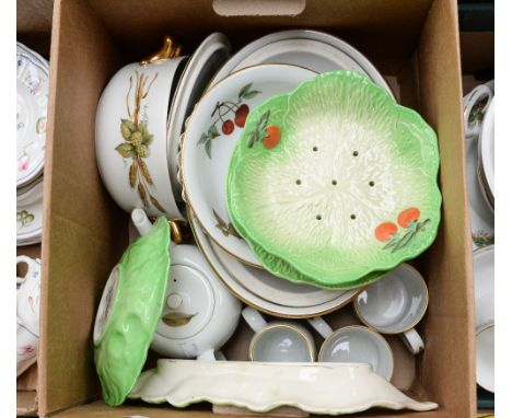 Royal Worcester 'Evesham' serving bowls, with Royal Winton Carlton ware and Beswick salad serving dishes 