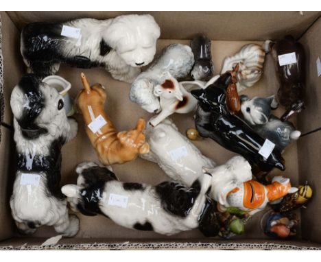 Coopercraft, Melba, Hummell etc, animals and figures, to include Russian and Goebel (1 box) 