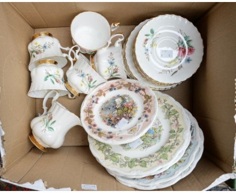 Four Bramley Hedge tea plates, with four dessert plates and part tea service (12) 