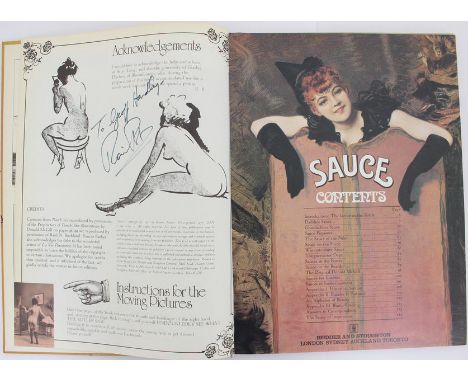 A book by Ronnie Barker, 'SAUCE', autographed on the first page by Ronnie Barker 