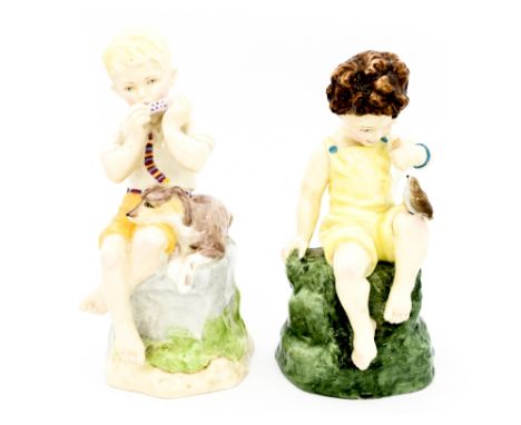 Two Royal Worcester figures 'June' model no. 3456 and 'Friday's Child...' model no. 3523 (2)