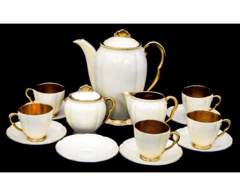A Carlton ware part coffee set