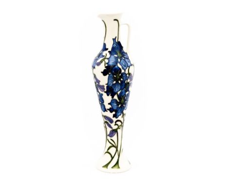 A Moorcroft 'Delphinium' pitcher standing approx. 31.5 cm high