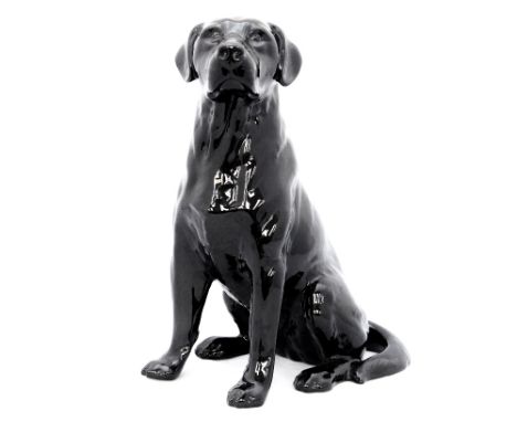 A  Beswick fireside seated 'Black Labrador', model no 2314