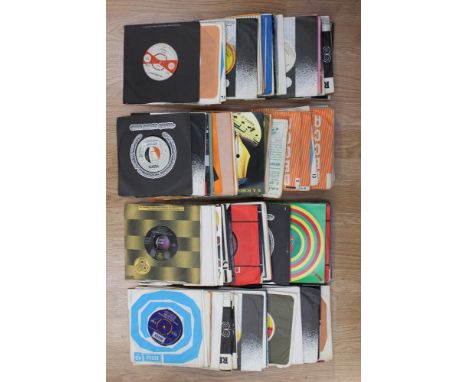 An excellent collection of 132 vinyl 7"/45 records including Rolling Stones, John Mayall (Immediate) Mothers of Invention (Ve