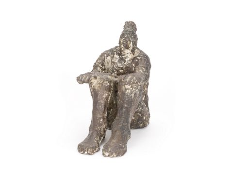 Die Behütende, Bronze, braun patiniert, 26 cm x 28 cm x 16 cm, partiell leicht beriebenSabina Grzimek (1942 Rome) (F)The guar