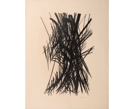 Ohne Titel (Composition), Lithografie auf BFK Rives (Wasserzeichen), 65,5 cm x 50 cm Blattmaß, 7/120 nummeriert, signiert, na