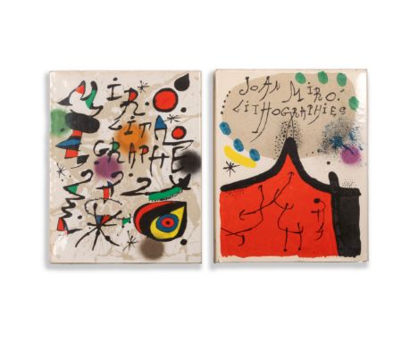Miró der Lithograph I. und III., 2-Bde., Band I mit 11 Lithografien, Band III mit 5 Lithografien, Hrsg. Maeght - Paris 1972 u