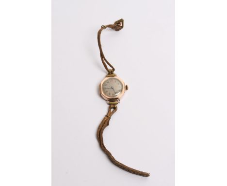 A vintage 9ct gold wrist watch 
