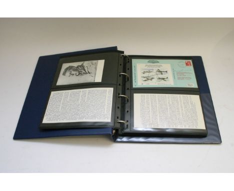  A Blue Album containing signed RAF first day covers

